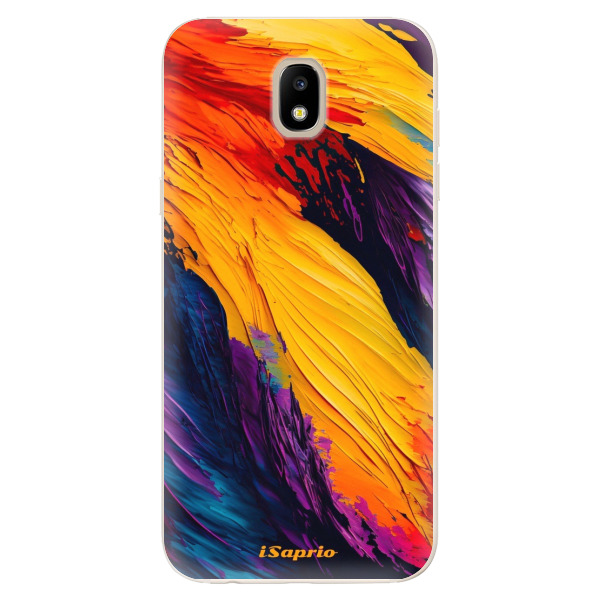 Odolné silikónové puzdro iSaprio - Orange Paint - Samsung Galaxy J5 2017