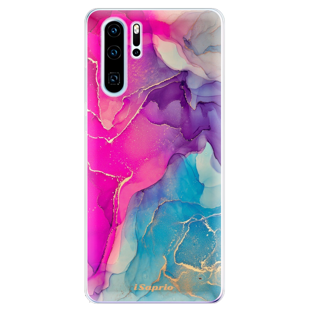 Odolné silikónové puzdro iSaprio - Purple Ink - Huawei P30 Pro