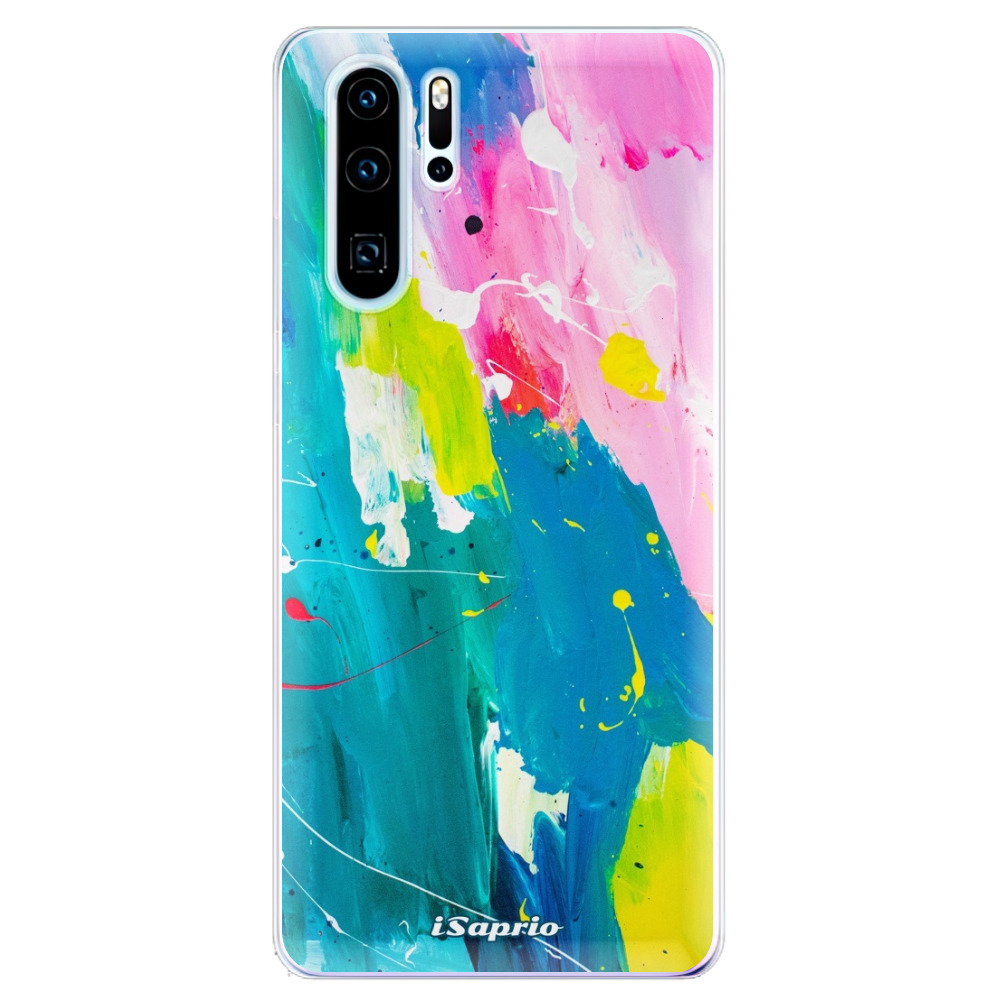 Odolné silikónové puzdro iSaprio - Abstract Paint 04 - Huawei P30 Pro