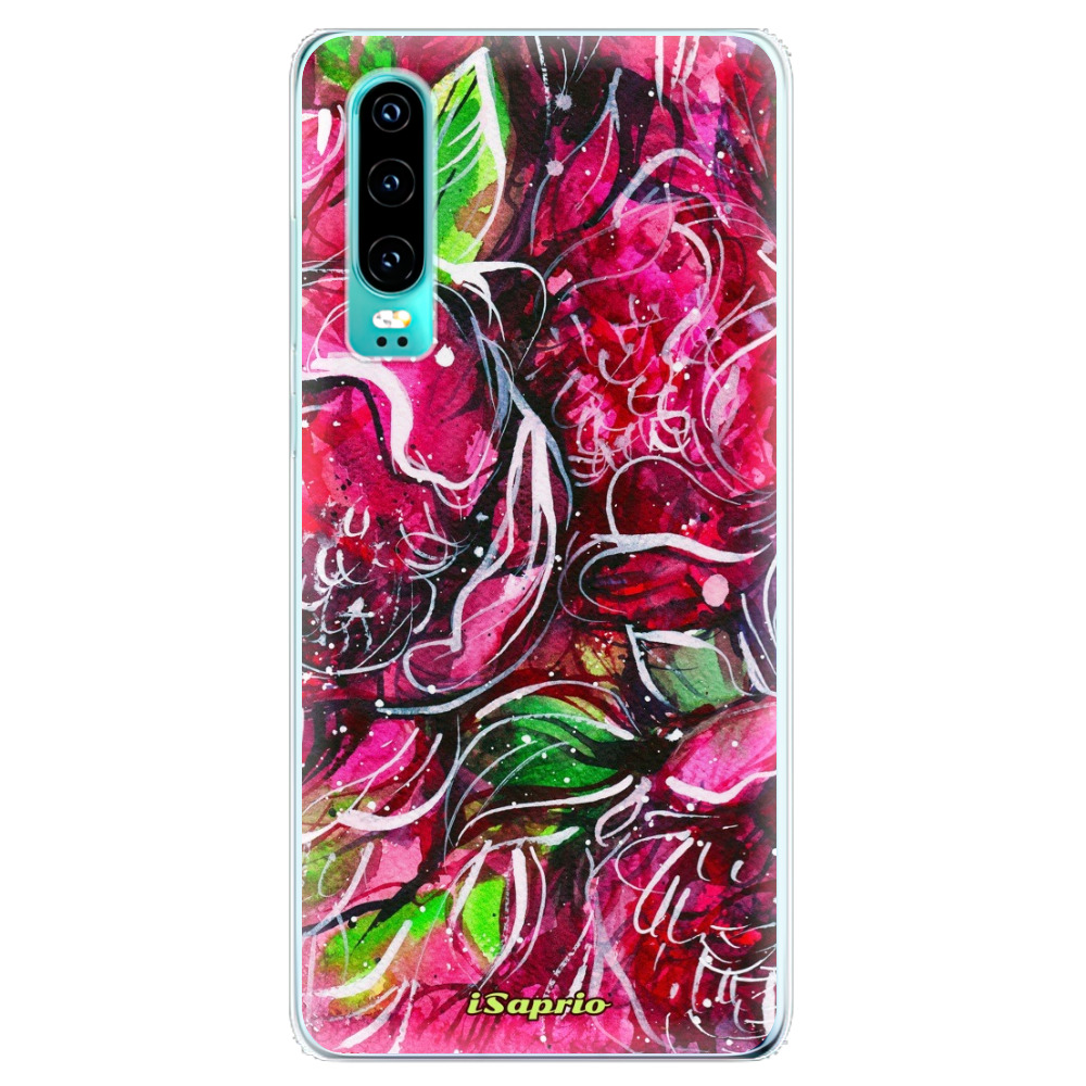 Odolné silikónové puzdro iSaprio - Burgundy - Huawei P30