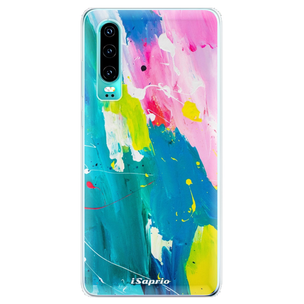 Odolné silikónové puzdro iSaprio - Abstract Paint 04 - Huawei P30