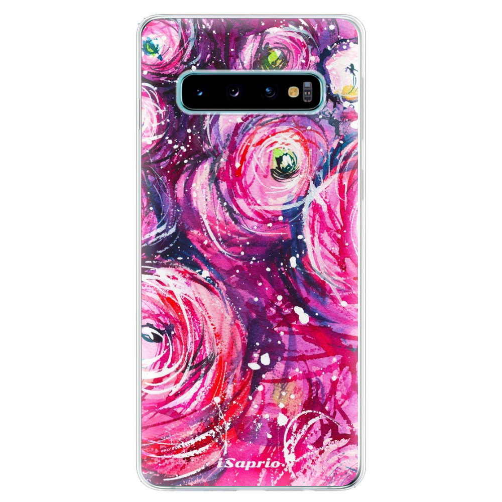 Odolné silikónové puzdro iSaprio - Pink Bouquet - Samsung Galaxy S10