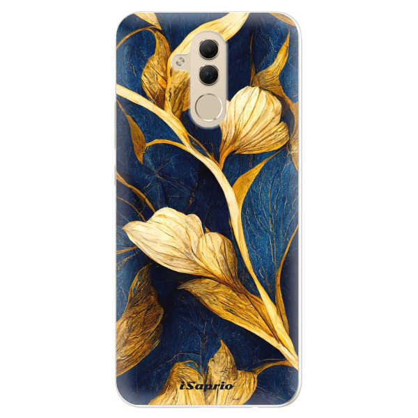 Silikónové puzdro iSaprio - Gold Leaves - Huawei Mate 20 Lite