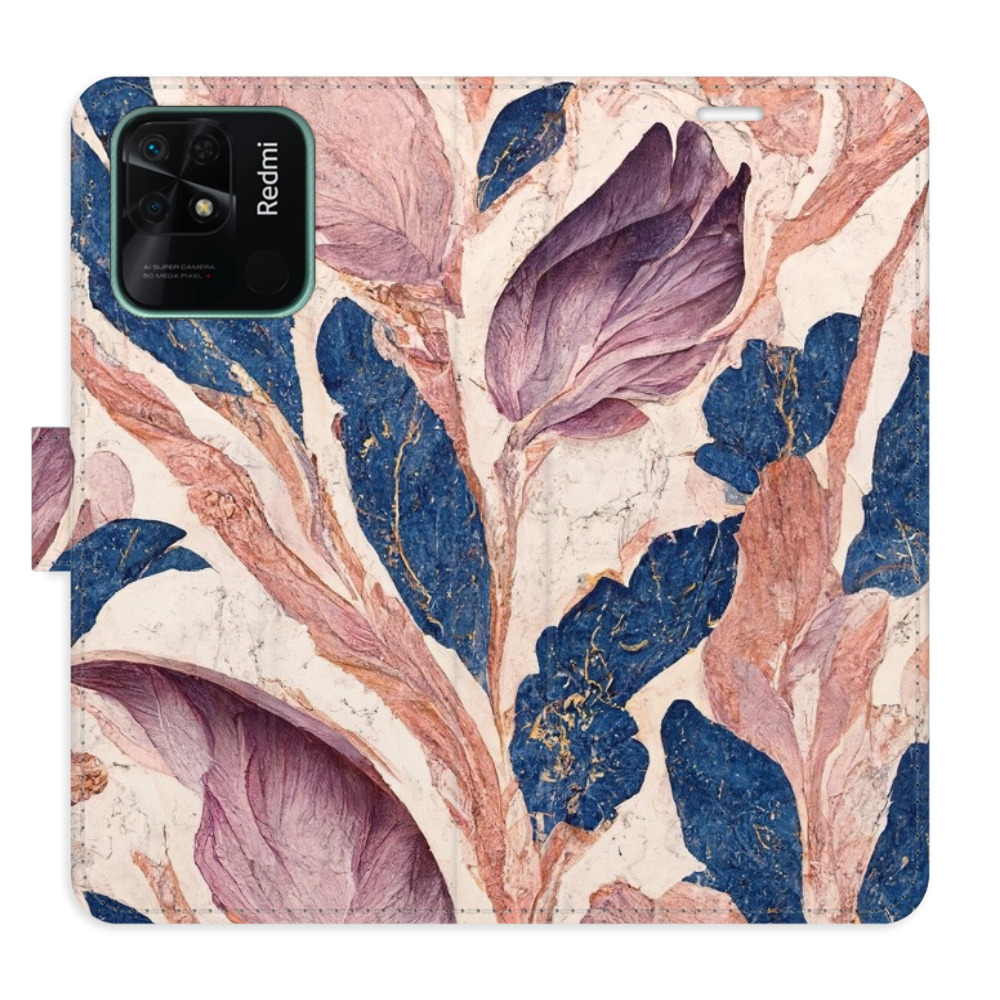 Flipové puzdro iSaprio - Old Leaves 02 - Xiaomi Redmi 10C