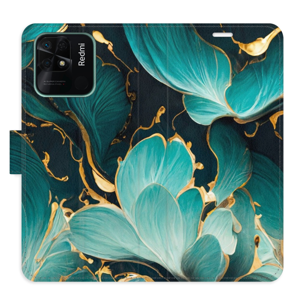 Flipové puzdro iSaprio - Blue Flowers 02 - Xiaomi Redmi 10C