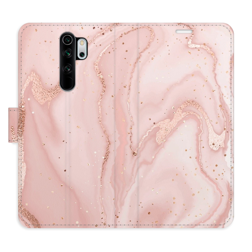 Flipové puzdro iSaprio - RoseGold Marble - Xiaomi Redmi Note 8 Pro
