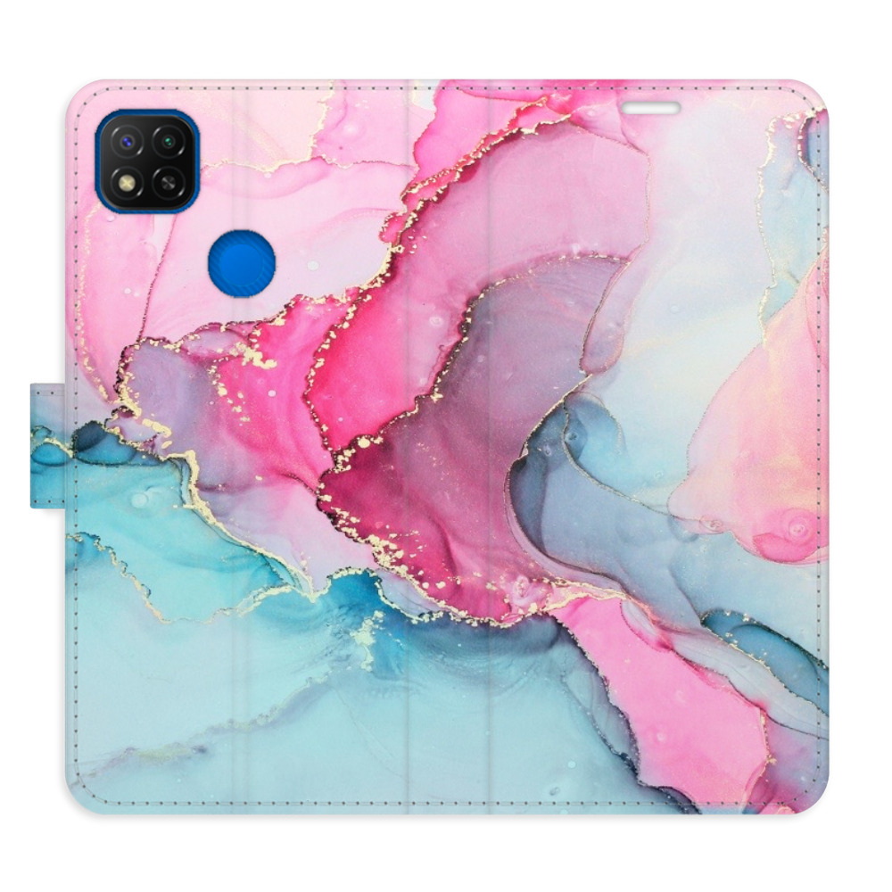 Flipové puzdro iSaprio - PinkBlue Marble - Xiaomi Redmi 9C