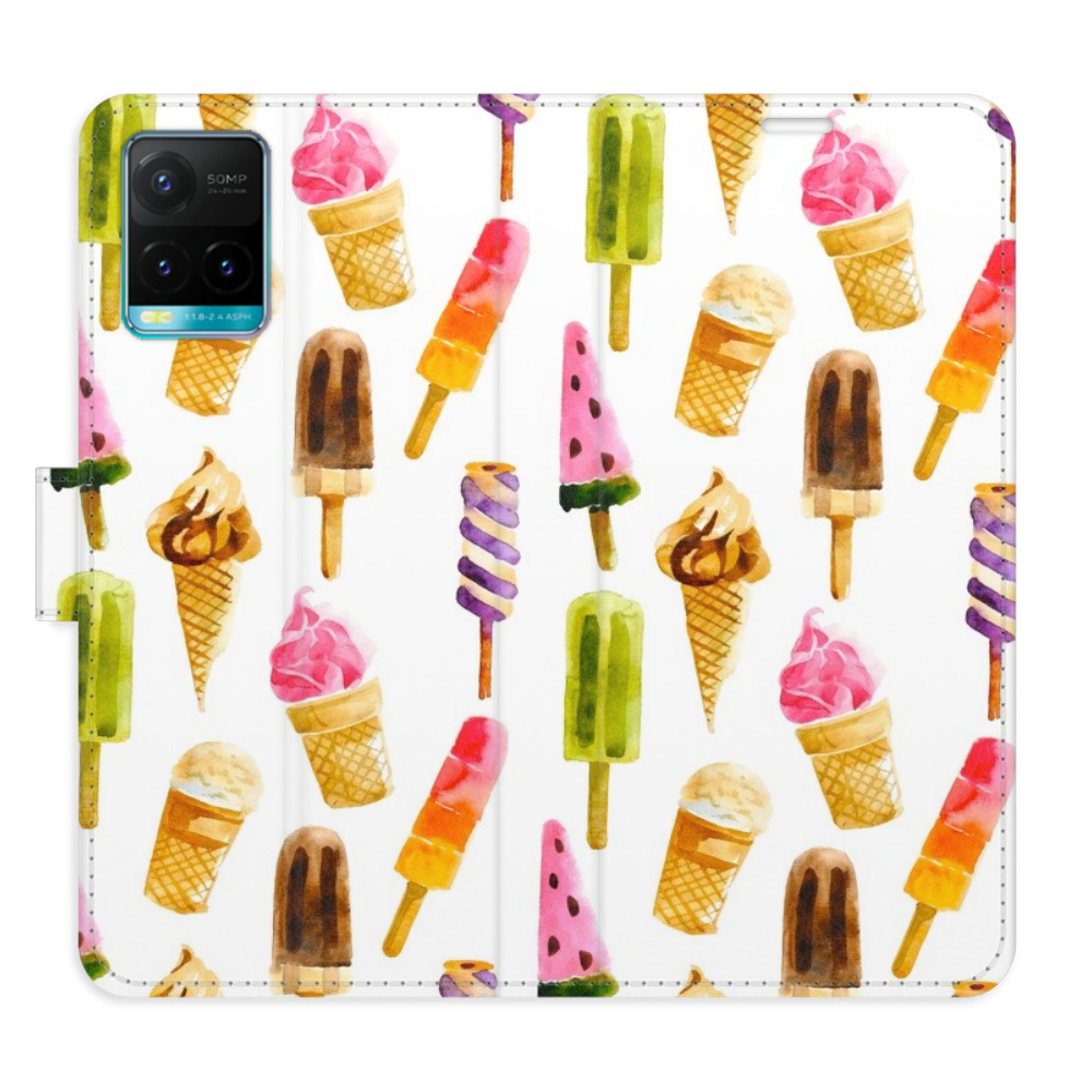 Flipové puzdro iSaprio - Ice Cream Pattern - Vivo Y21 / Y21s / Y33s