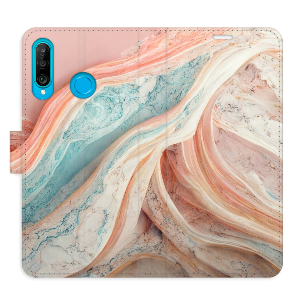 Flipové puzdro iSaprio - Colour Marble - Huawei P30 Lite