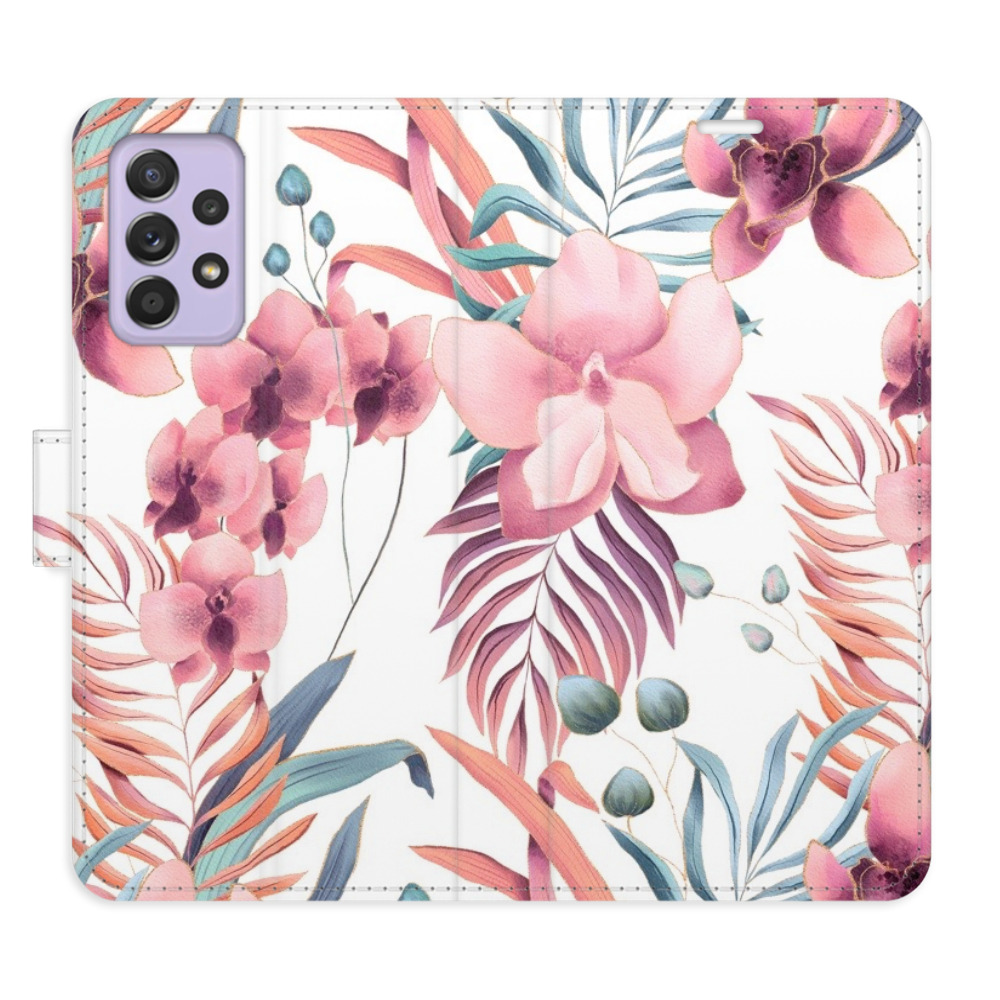 Flipové puzdro iSaprio - Pink Flowers 02 - Samsung Galaxy A52 / A52 5G / A52s