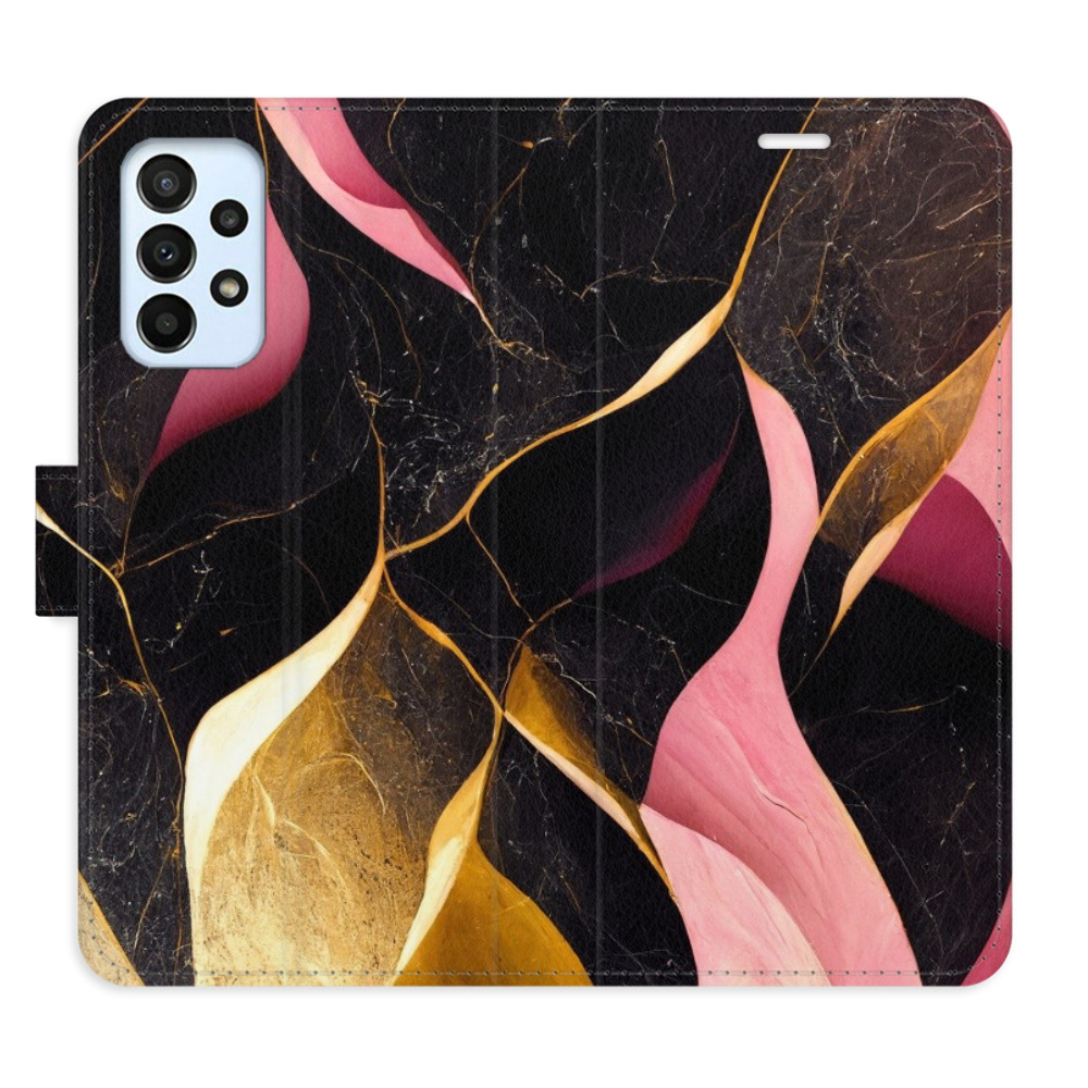 Flipové puzdro iSaprio - Gold Pink Marble 02 - Samsung Galaxy A23 / A23 5G