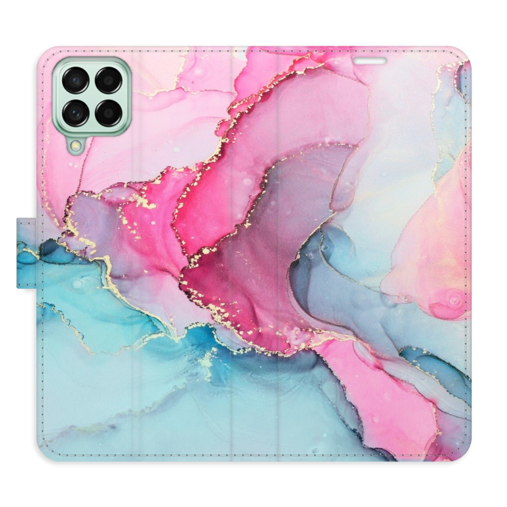 Flipové puzdro iSaprio - PinkBlue Marble - Samsung Galaxy M53 5G