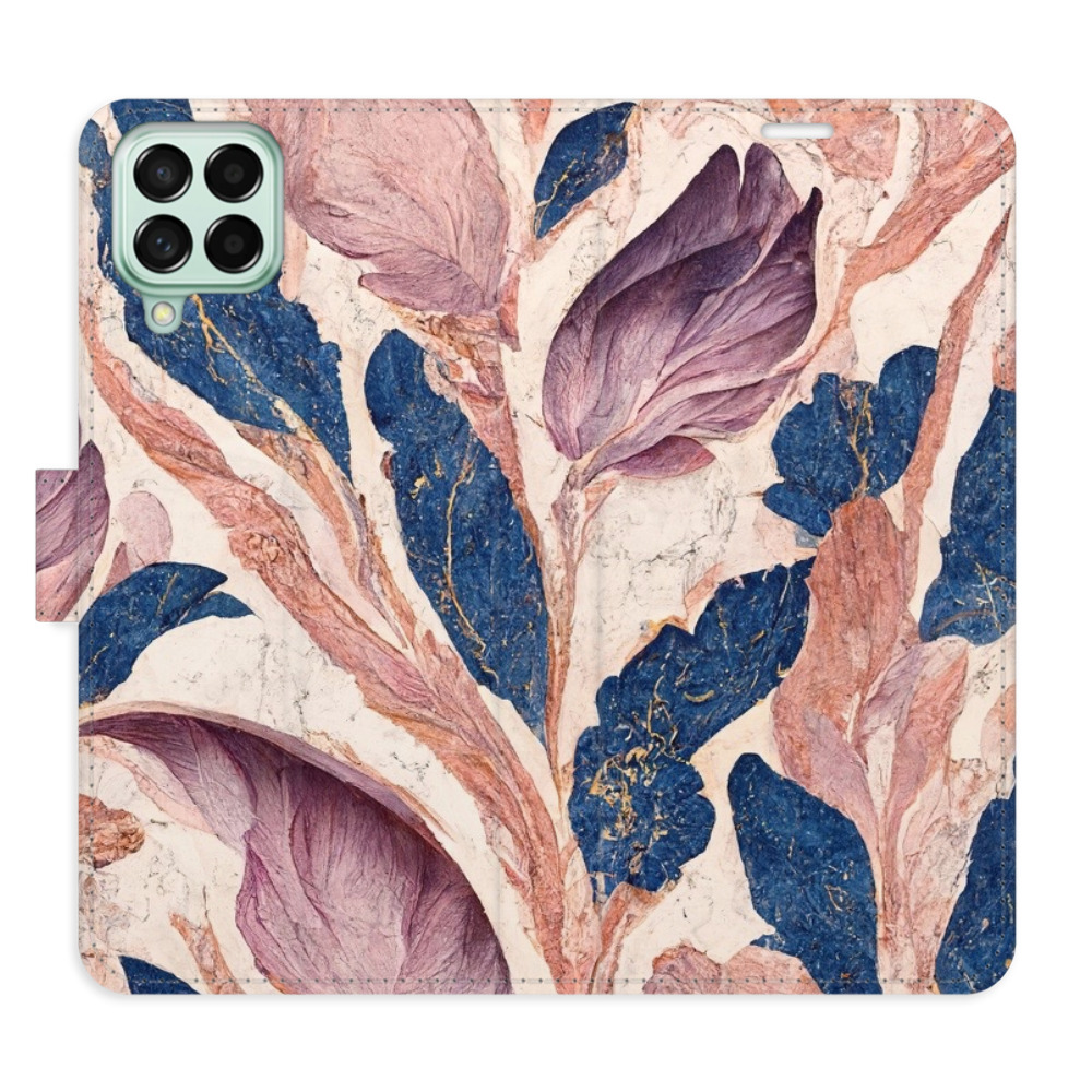 Flipové puzdro iSaprio - Old Leaves 02 - Samsung Galaxy M53 5G