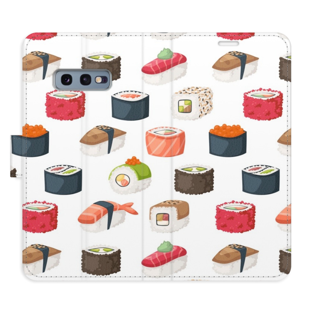 Flipové puzdro iSaprio - Sushi Pattern 02 - Samsung Galaxy S10e