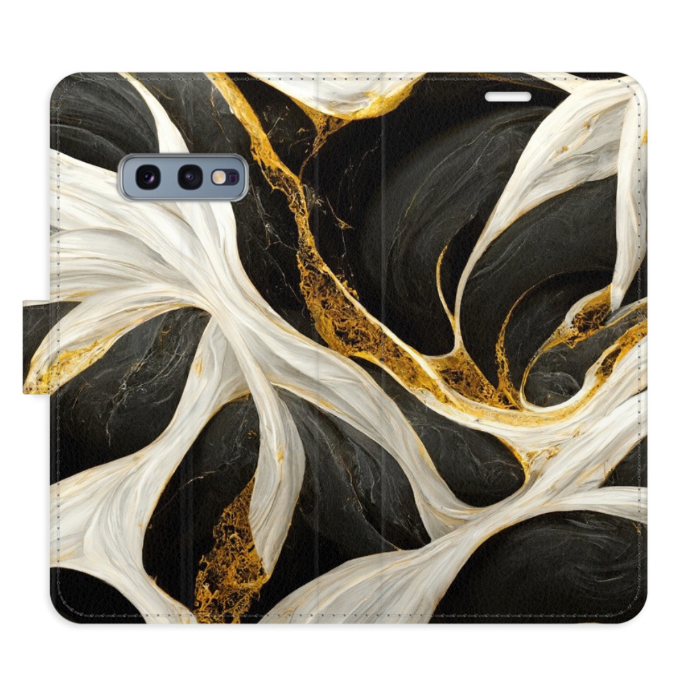 Flipové puzdro iSaprio - BlackGold Marble - Samsung Galaxy S10e