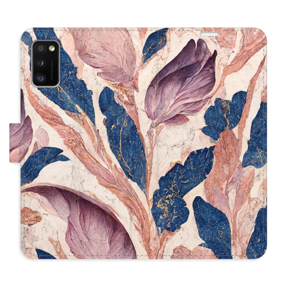 Flipové puzdro iSaprio - Old Leaves 02 - Samsung Galaxy A41