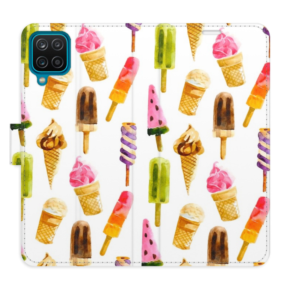 Flipové puzdro iSaprio - Ice Cream Pattern - Samsung Galaxy A12