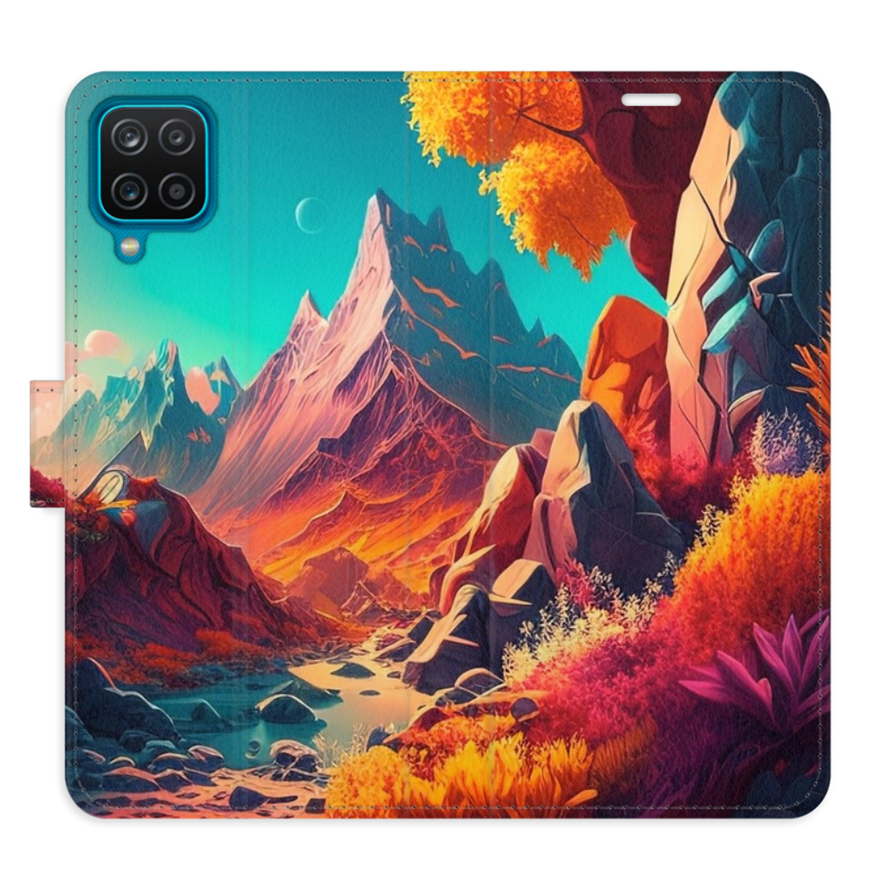 Flipové puzdro iSaprio - Colorful Mountains - Samsung Galaxy A12