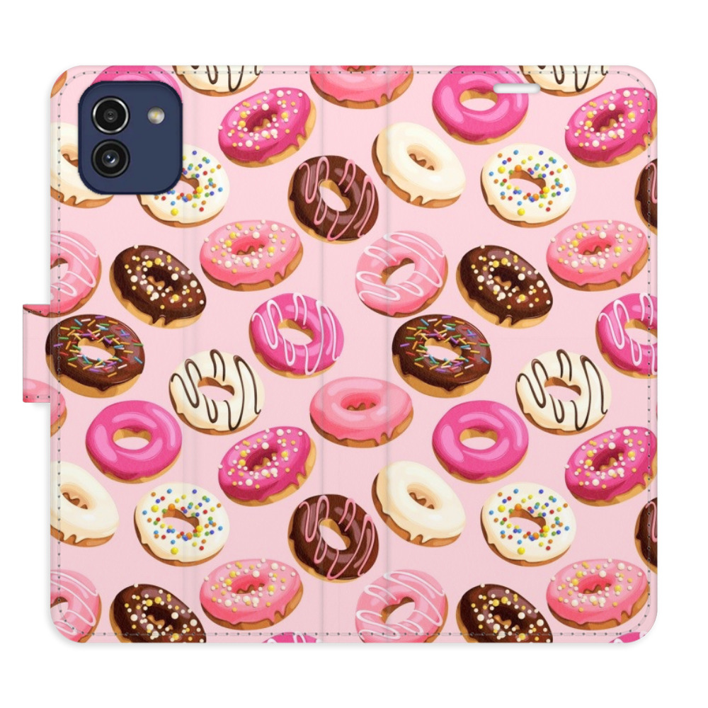 Flipové puzdro iSaprio - Donuts Pattern 03 - Samsung Galaxy A03
