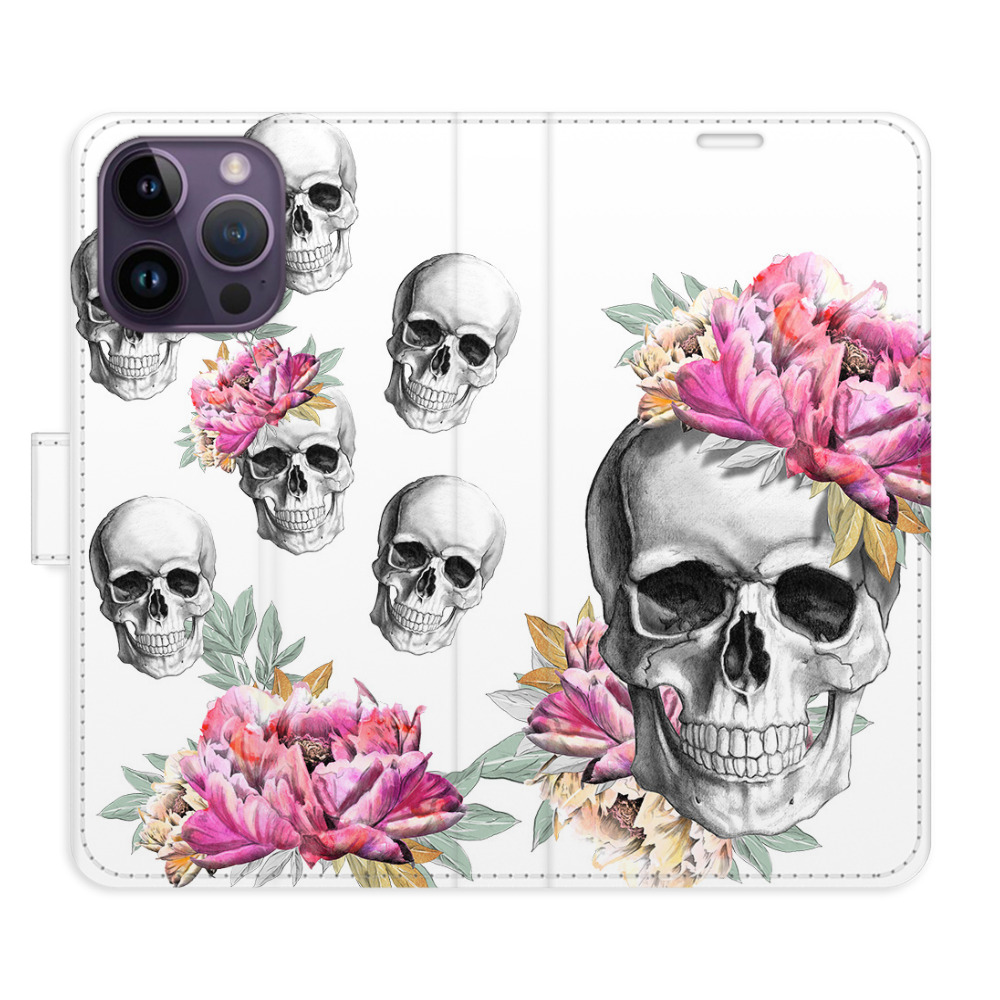 Flipové puzdro iSaprio - Crazy Skull - iPhone 14 Pro Max