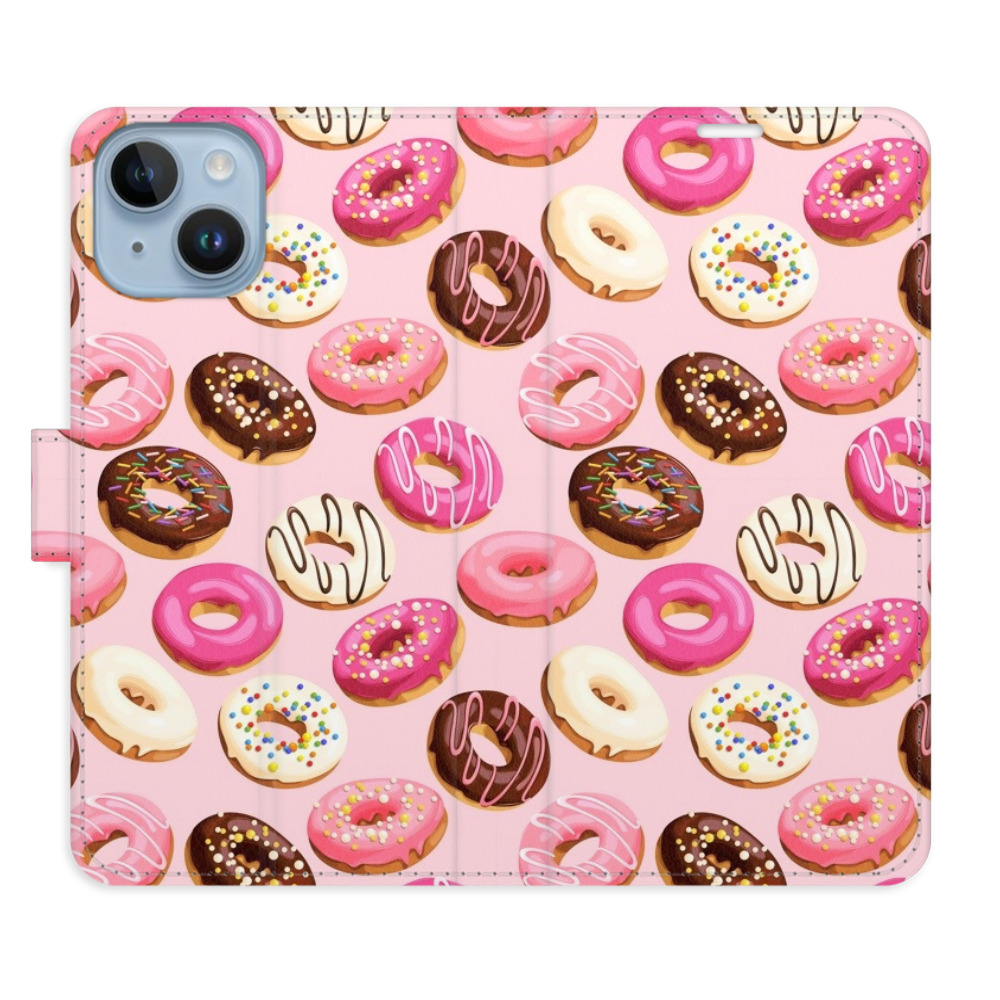 Flipové puzdro iSaprio - Donuts Pattern 03 - iPhone 14