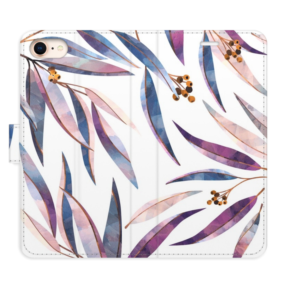 Flipové puzdro iSaprio - Ornamental Leaves - iPhone 7/8/SE 2020