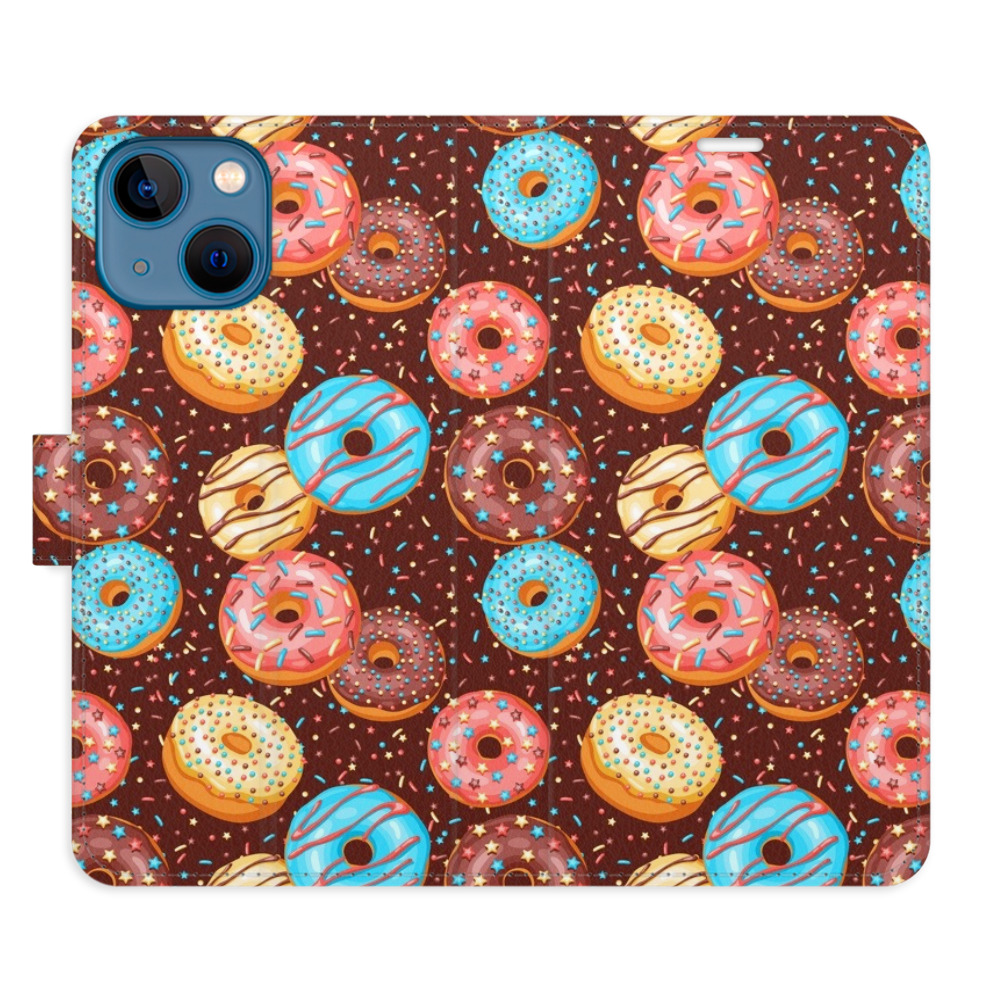 Flipové puzdro iSaprio - Donuts Pattern - iPhone 13 mini
