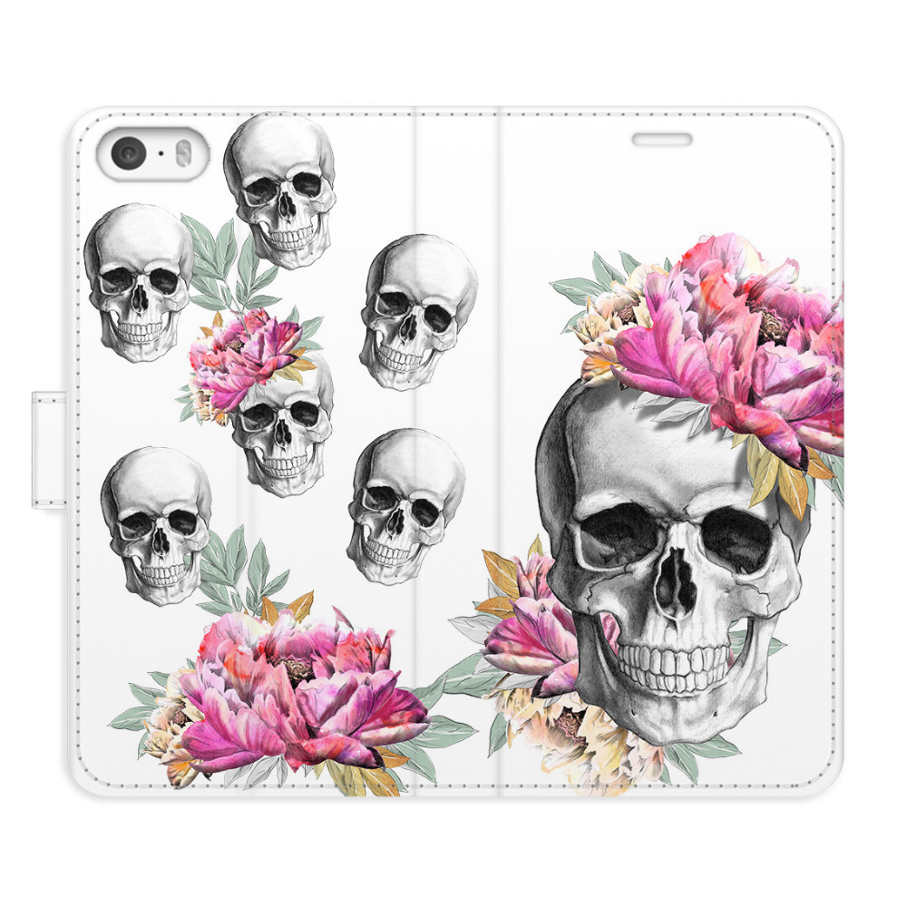 Flipové puzdro iSaprio - Crazy Skull - iPhone 5/5S/SE