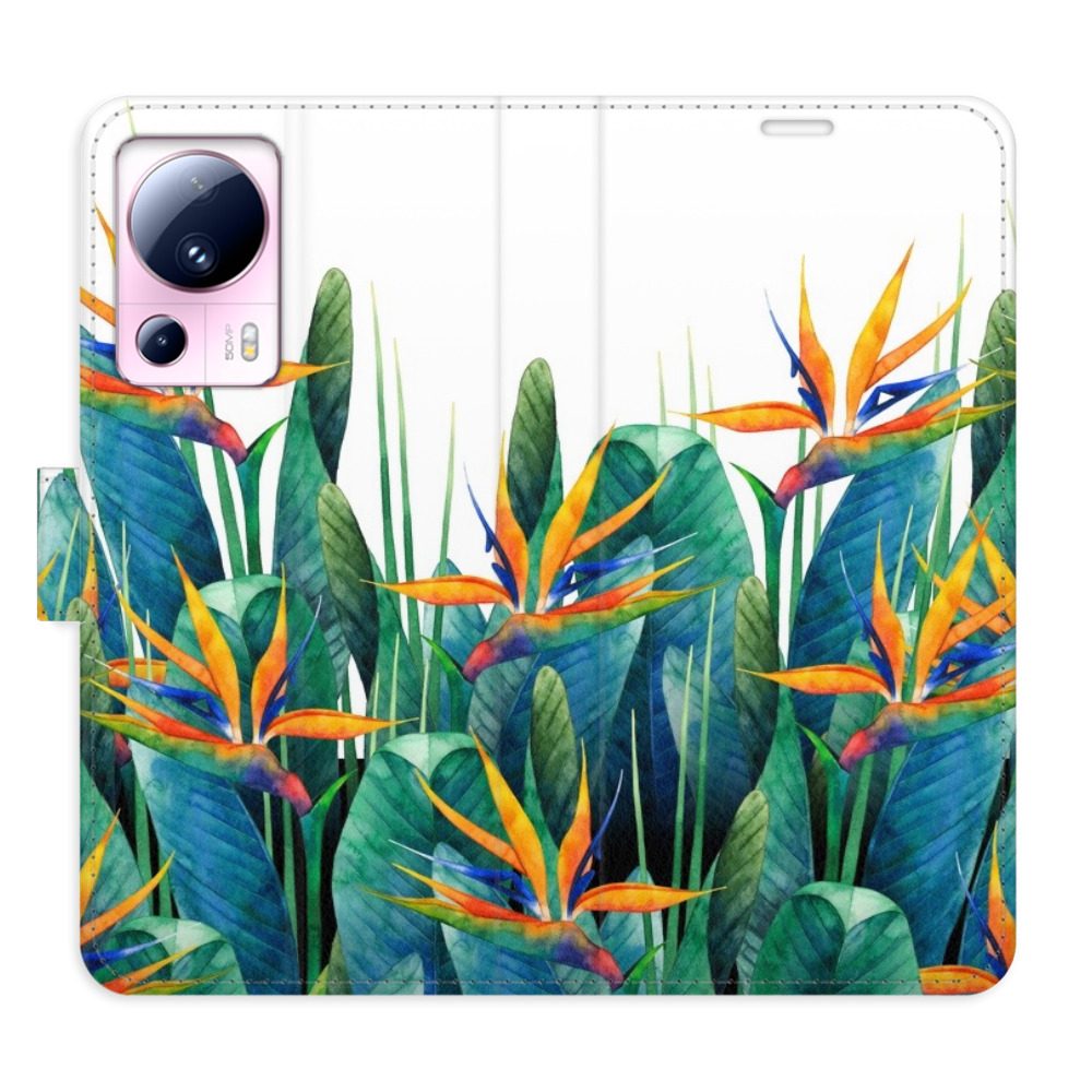 Flipové puzdro iSaprio - Exotic Flowers 02 - Xiaomi 13 Lite