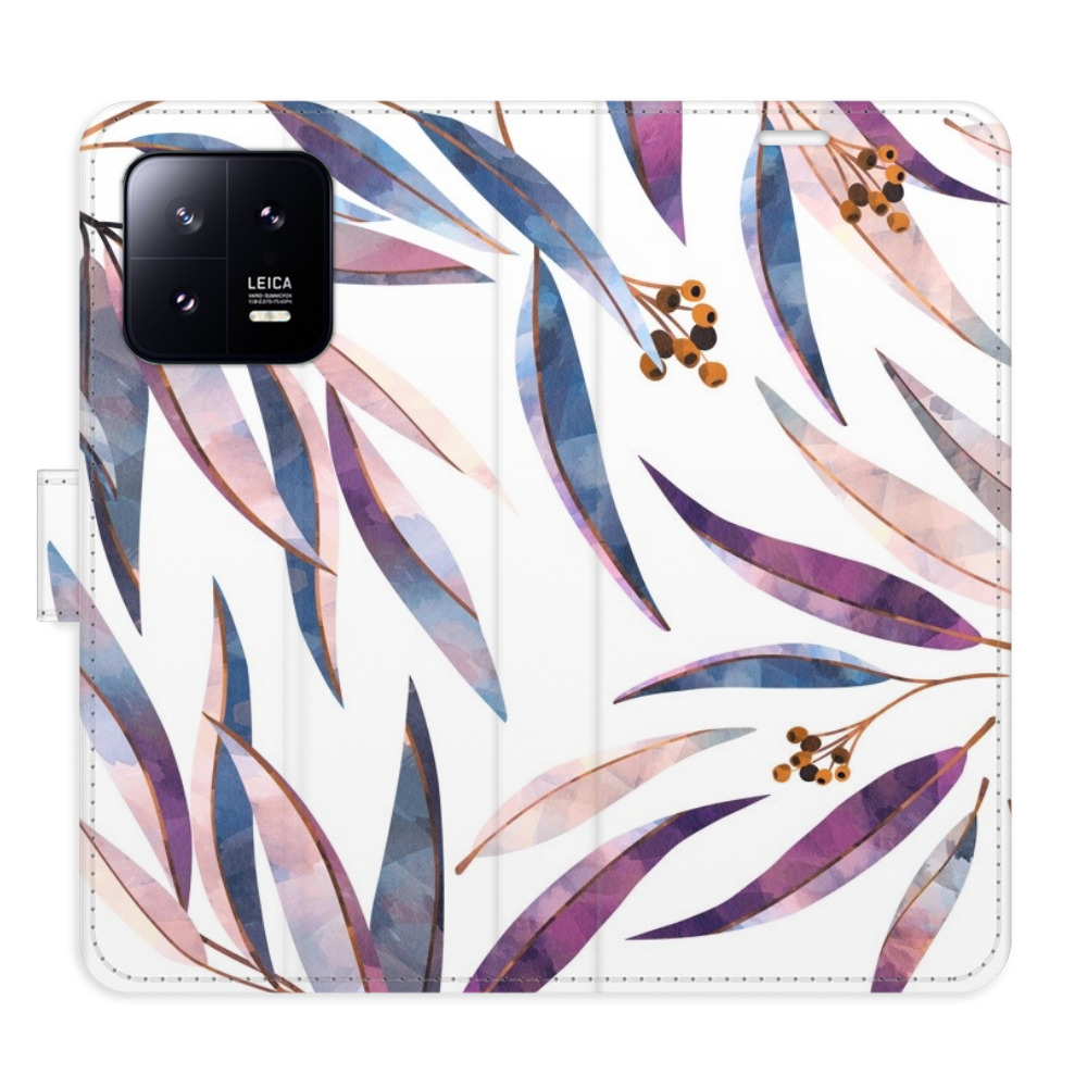 Flipové puzdro iSaprio - Ornamental Leaves - Xiaomi 13