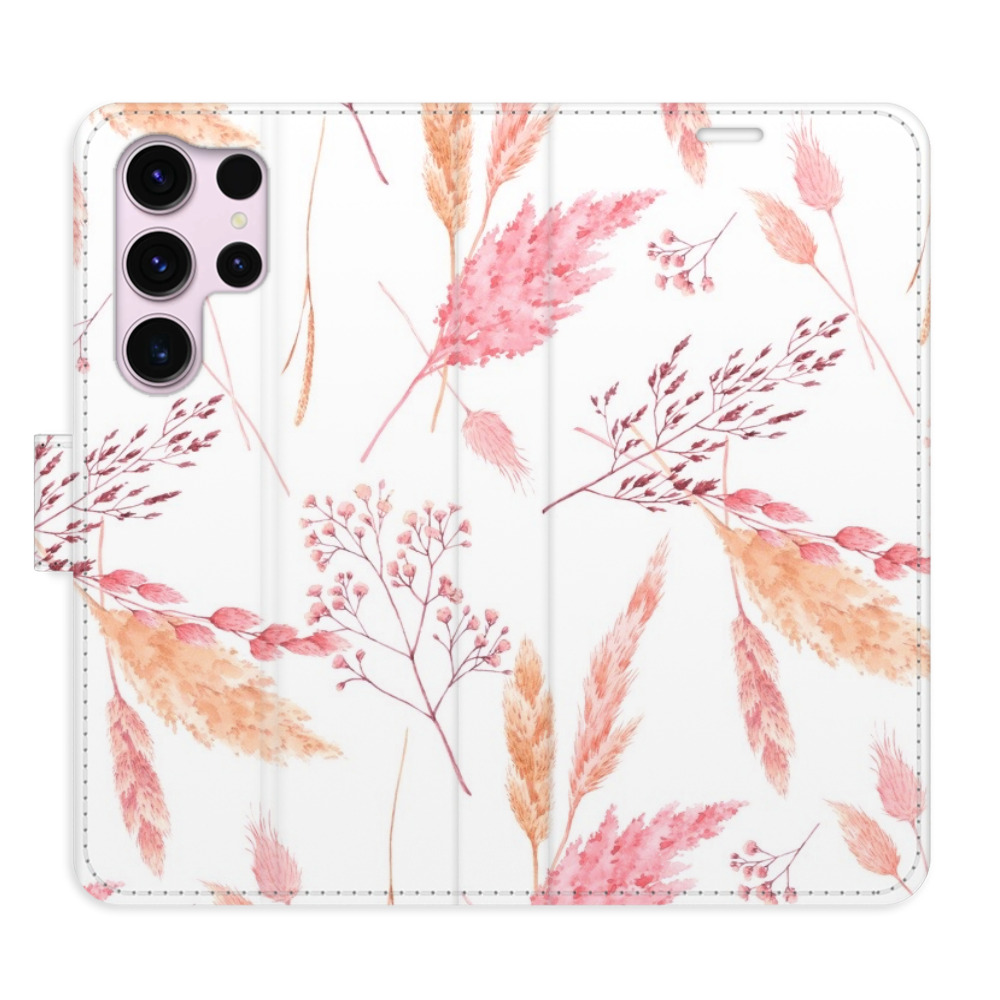 Flipové puzdro iSaprio - Ornamental Flowers - Samsung Galaxy S23 Ultra