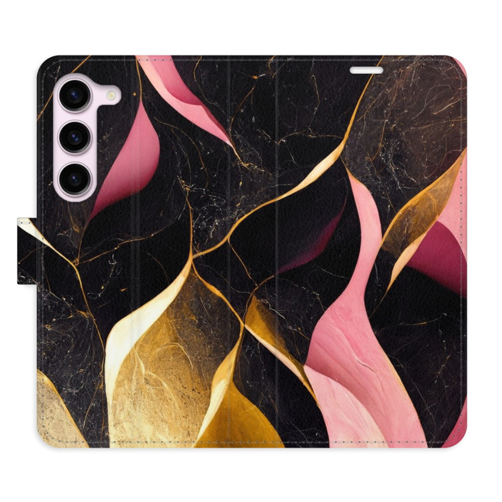 Flipové puzdro iSaprio - Gold Pink Marble 02 - Samsung Galaxy S23 5G