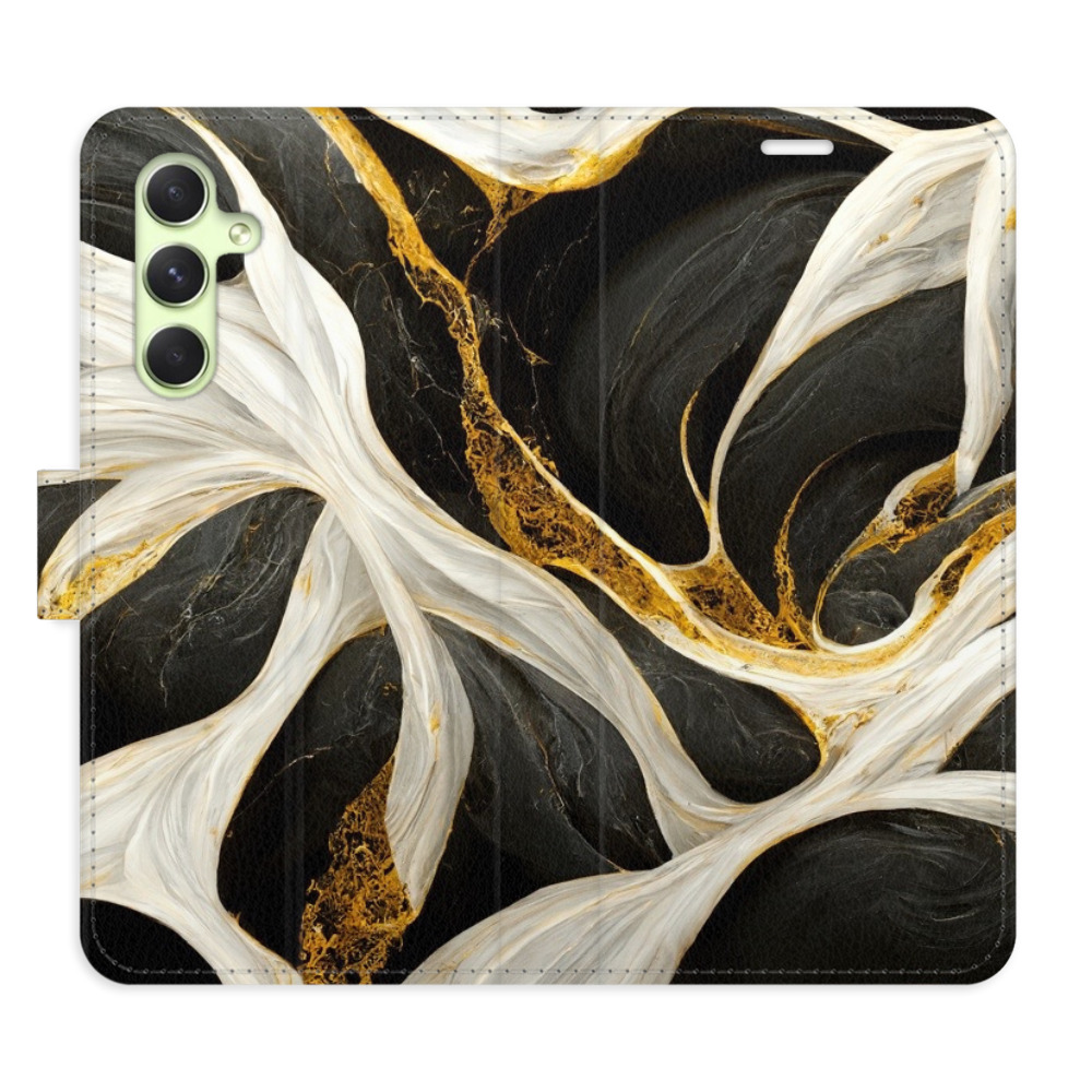 Flipové puzdro iSaprio - BlackGold Marble - Samsung Galaxy A54 5G