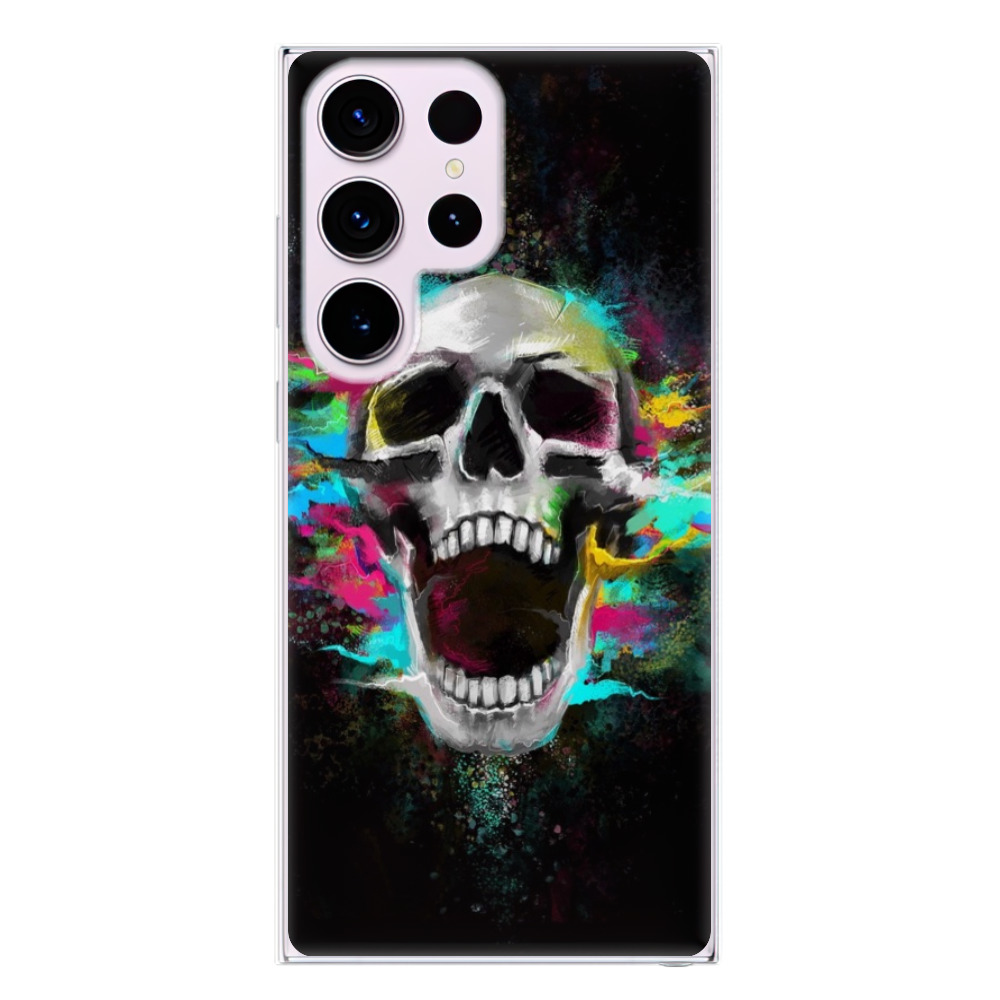 Odolné silikónové puzdro iSaprio - Skull in Colors - Samsung Galaxy S23 Ultra