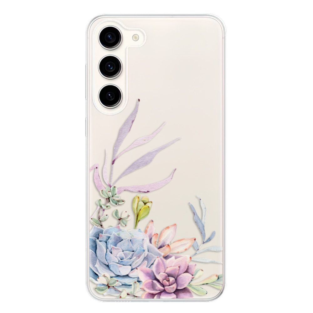 Odolné silikónové puzdro iSaprio - Succulent 01 - Samsung Galaxy S23+ 5G