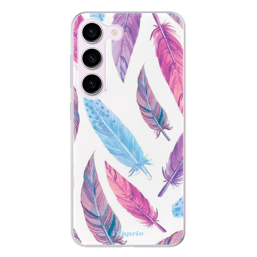 Odolné silikónové puzdro iSaprio - Feather Pattern 10 - Samsung Galaxy S23 5G