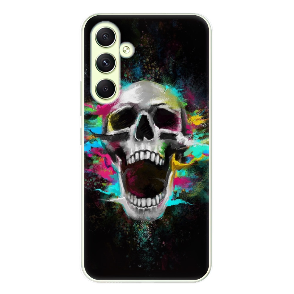 Odolné silikónové puzdro iSaprio - Skull in Colors - Samsung Galaxy A54 5G