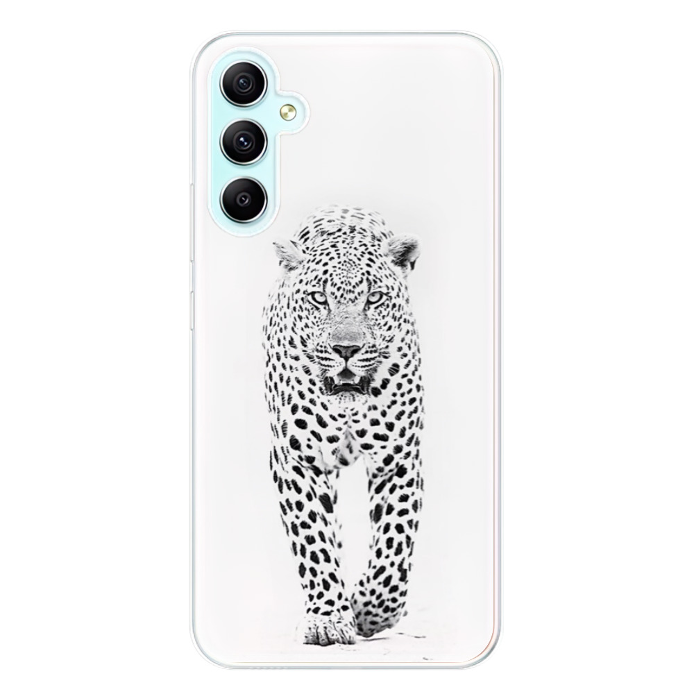 Odolné silikónové puzdro iSaprio - White Jaguar - Samsung Galaxy A34 5G