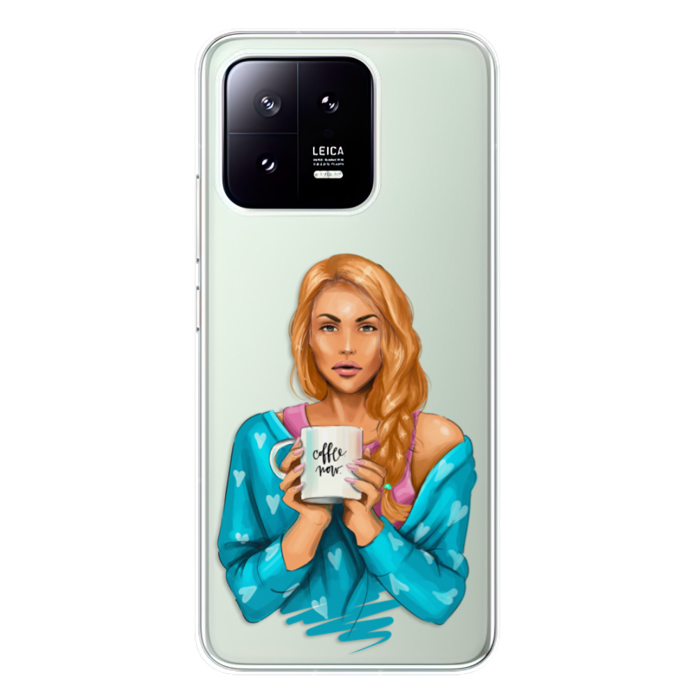 Odolné silikónové puzdro iSaprio - Coffe Now - Redhead - Xiaomi 13