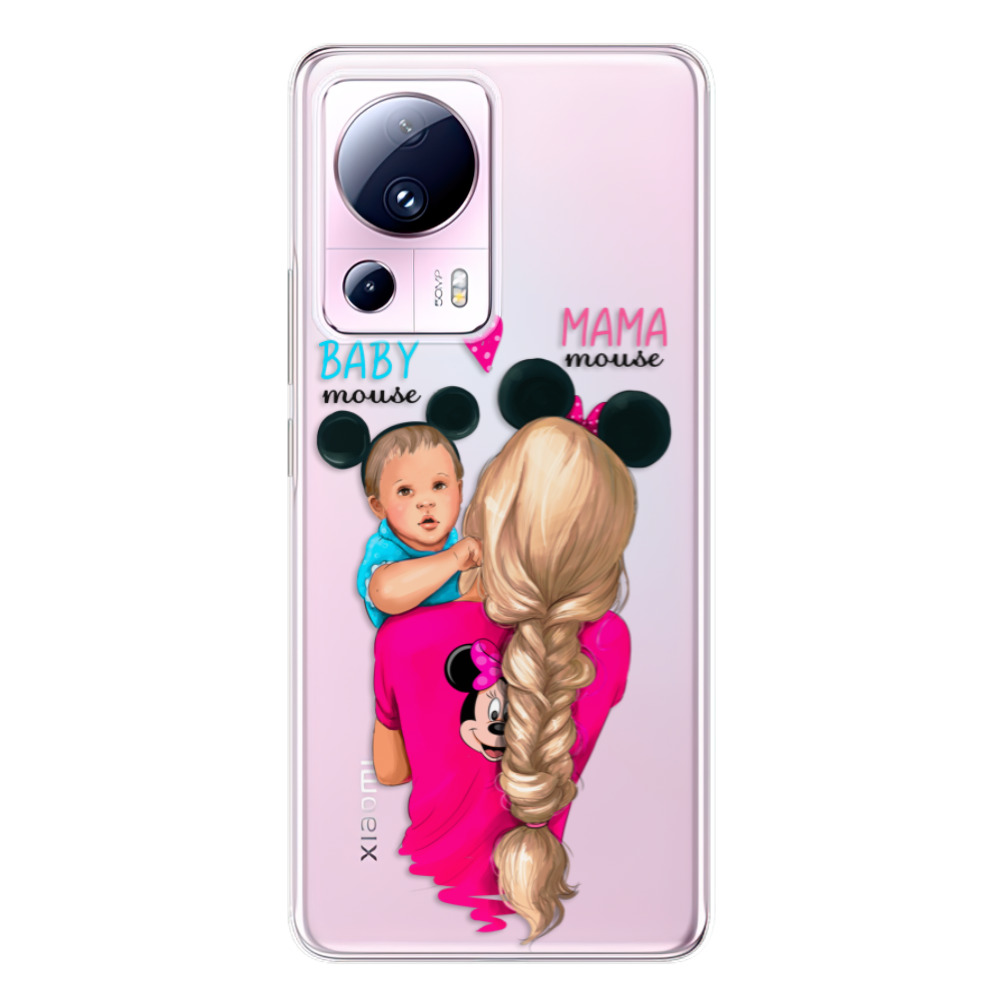 Odolné silikónové puzdro iSaprio - Mama Mouse Blonde and Boy - Xiaomi 13 Lite