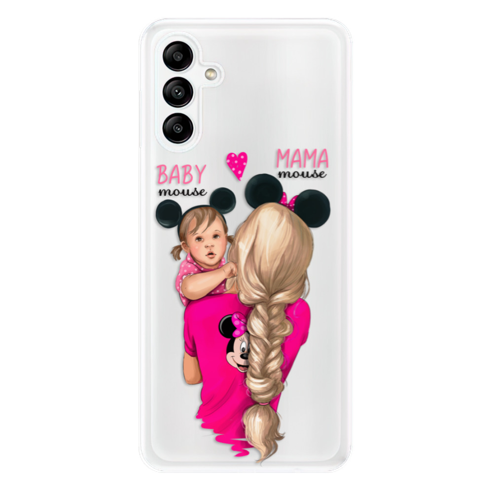 Odolné silikónové puzdro iSaprio - Mama Mouse Blond and Girl - Samsung Galaxy A04s
