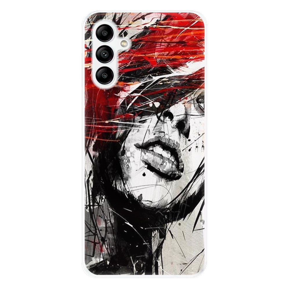 Odolné silikónové puzdro iSaprio - Sketch Face - Samsung Galaxy A04s