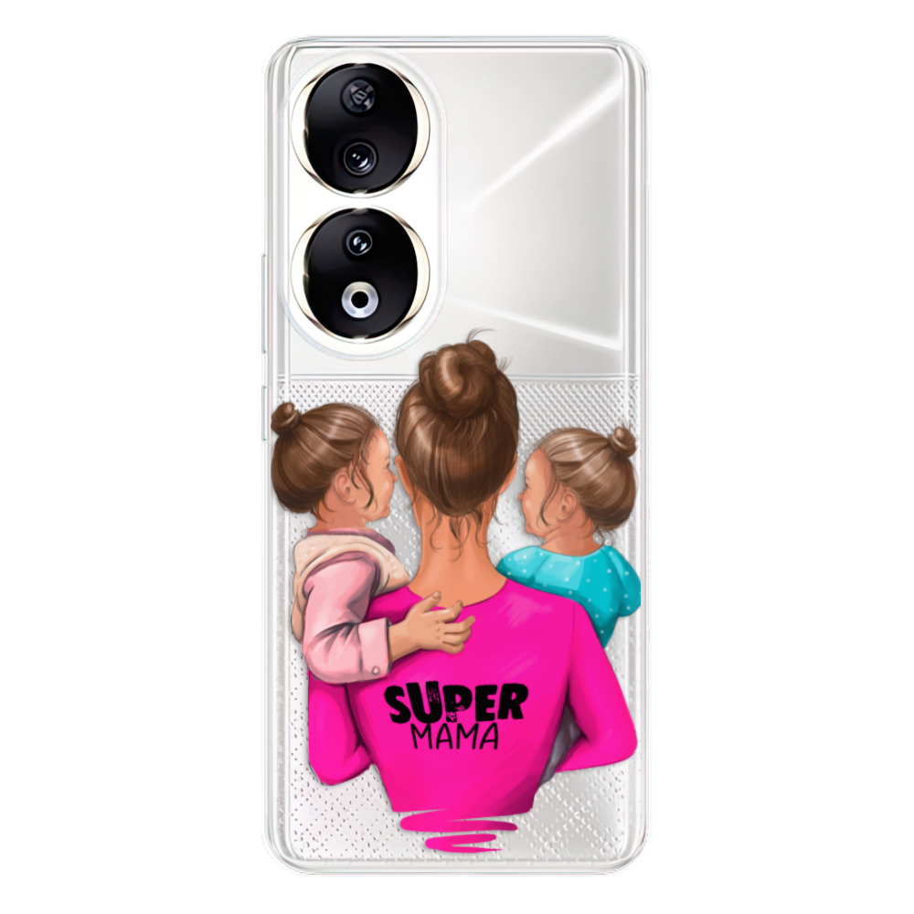 Odolné silikónové puzdro iSaprio - Super Mama - Two Girls - Honor 90 5G