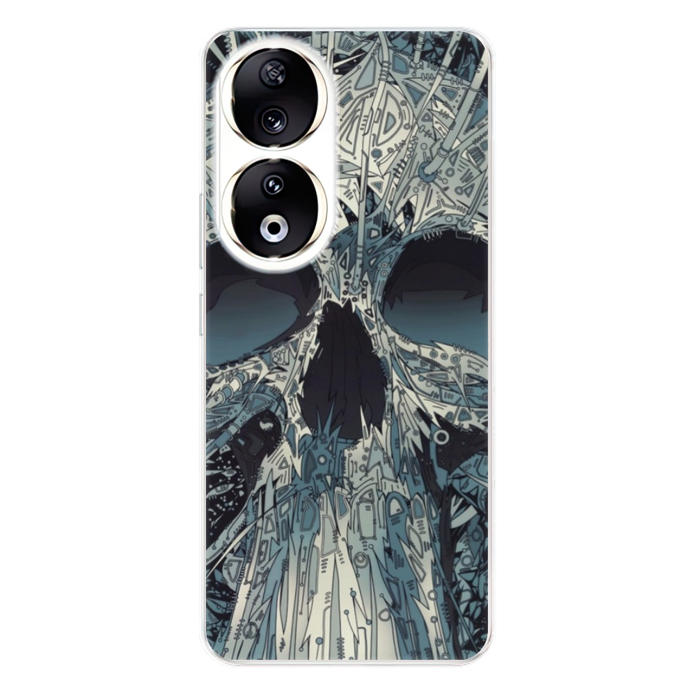 Odolné silikónové puzdro iSaprio - Abstract Skull - Honor 90 5G