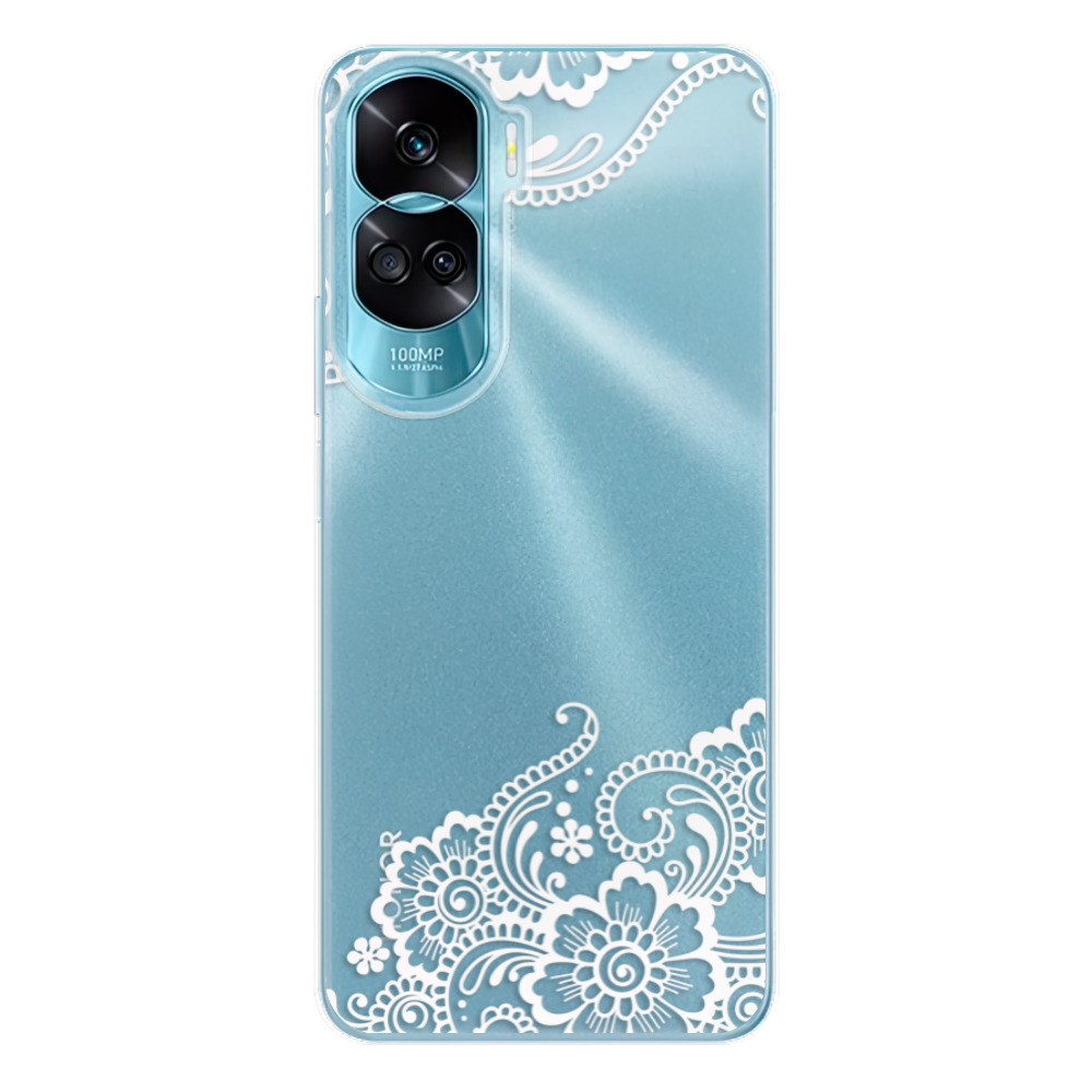 Odolné silikónové puzdro iSaprio - White Lace 02 - Honor 90 Lite 5G