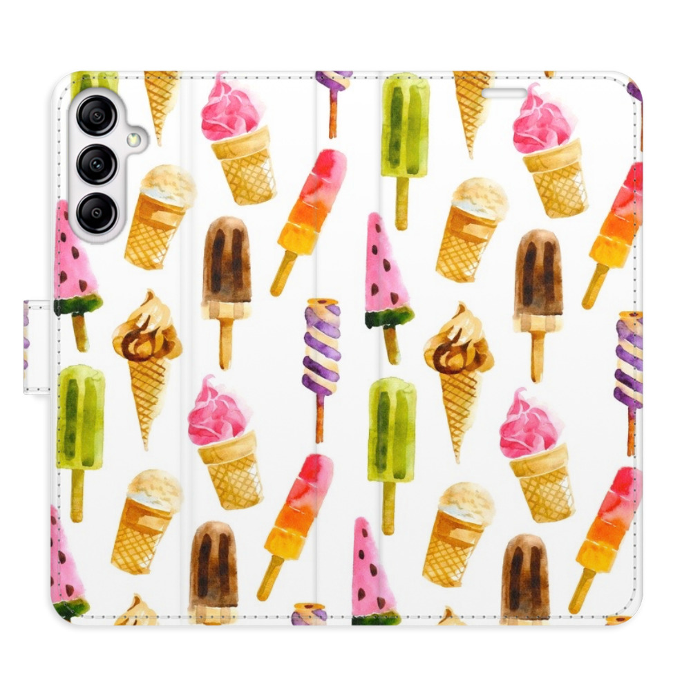 Flipové puzdro iSaprio - Ice Cream Pattern - Samsung Galaxy A14 / A14 5G