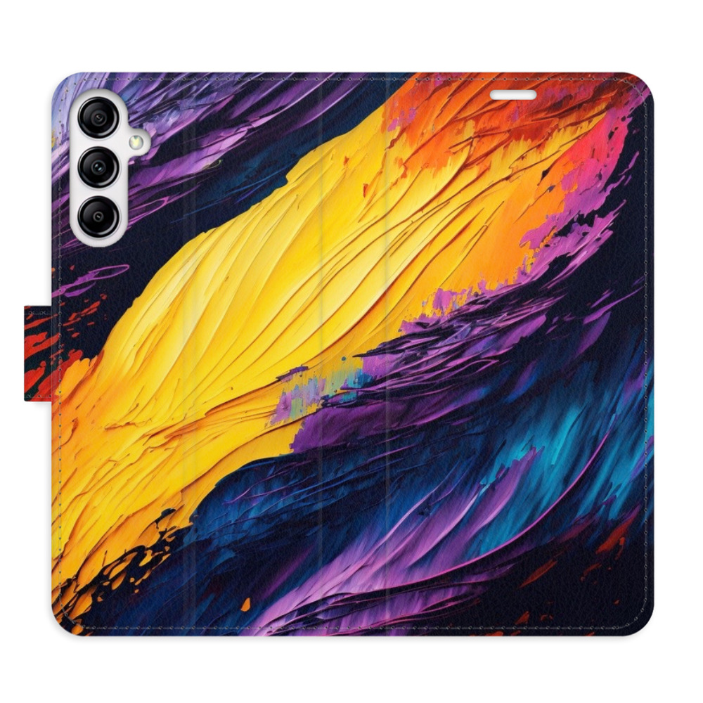 Flipové puzdro iSaprio - Fire Paint - Samsung Galaxy A14 / A14 5G