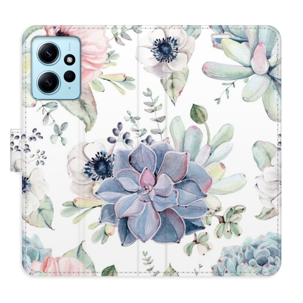 Flipové puzdro iSaprio - Succulents - Xiaomi Redmi Note 12 5G
