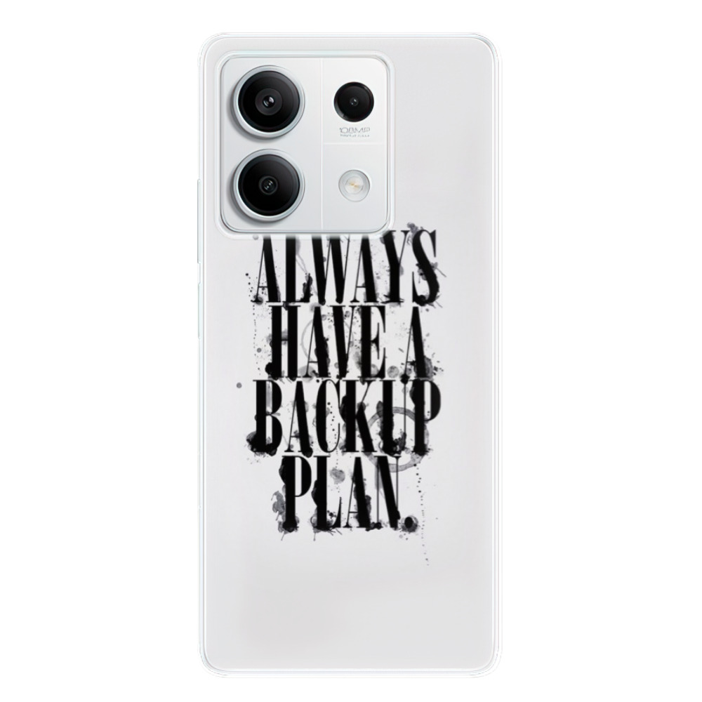 Odolné silikónové puzdro iSaprio - Backup Plan - Xiaomi Redmi Note 13 5G