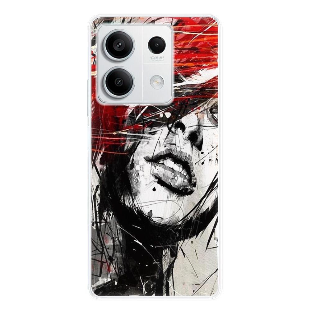 Odolné silikónové puzdro iSaprio - Sketch Face - Xiaomi Redmi Note 13 5G